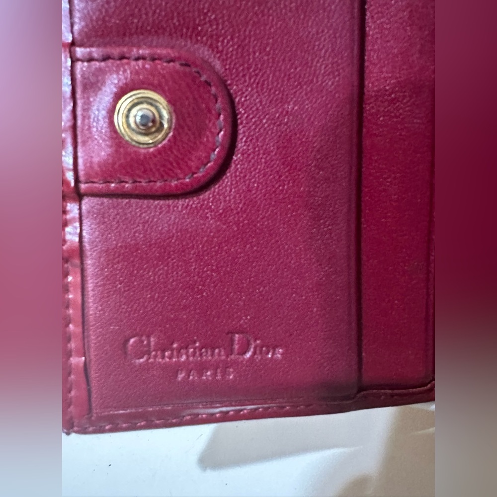 Christian Dior Bordeaux Women’s Bifold Trotter Wallet - Picture 8 of 13